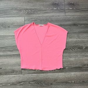 Pink Zara crop top size small